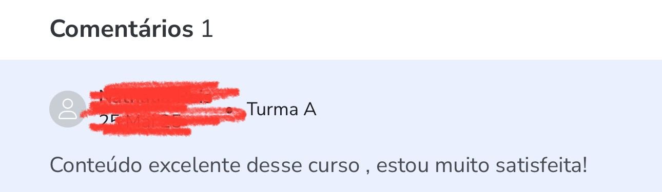 Opinião de aluno do curso de saída fiscal
